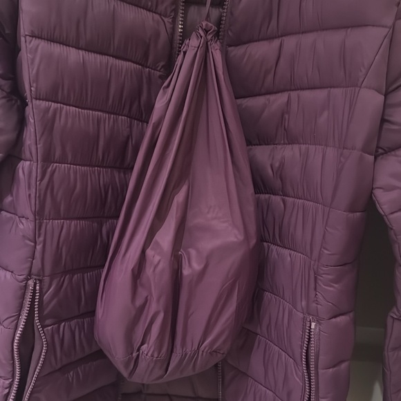 Women’s Lightweight Puffer Jacket St. John's Bay Plum Purple - Picture 7 of 7